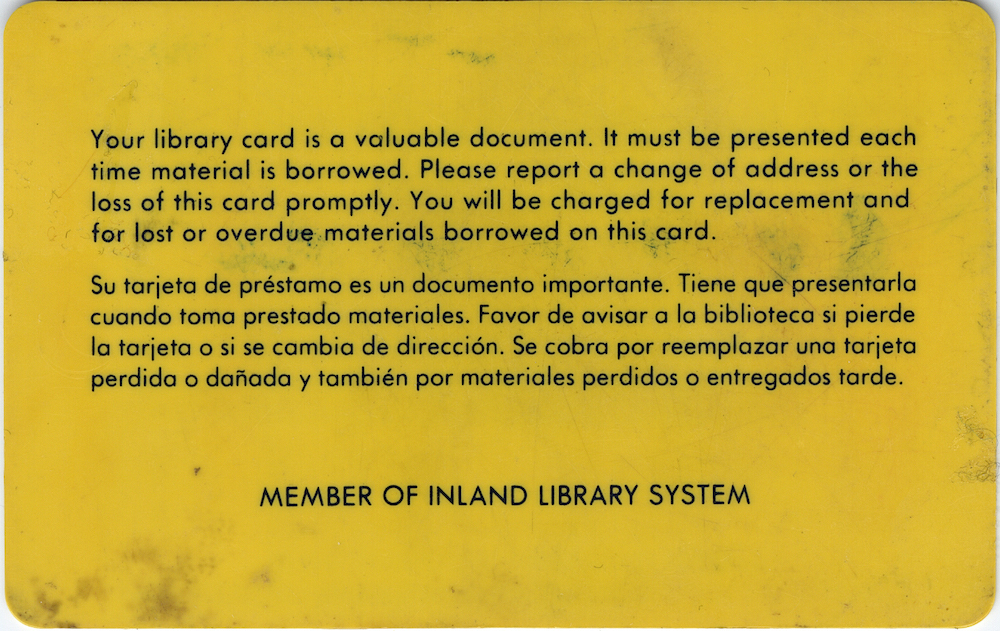 Library card